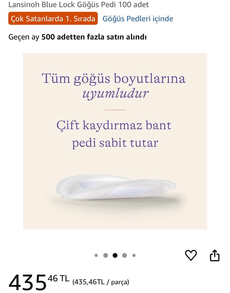 Lansinoh Blue Lock Göğüs Pedi 100'lü - Görsel 5