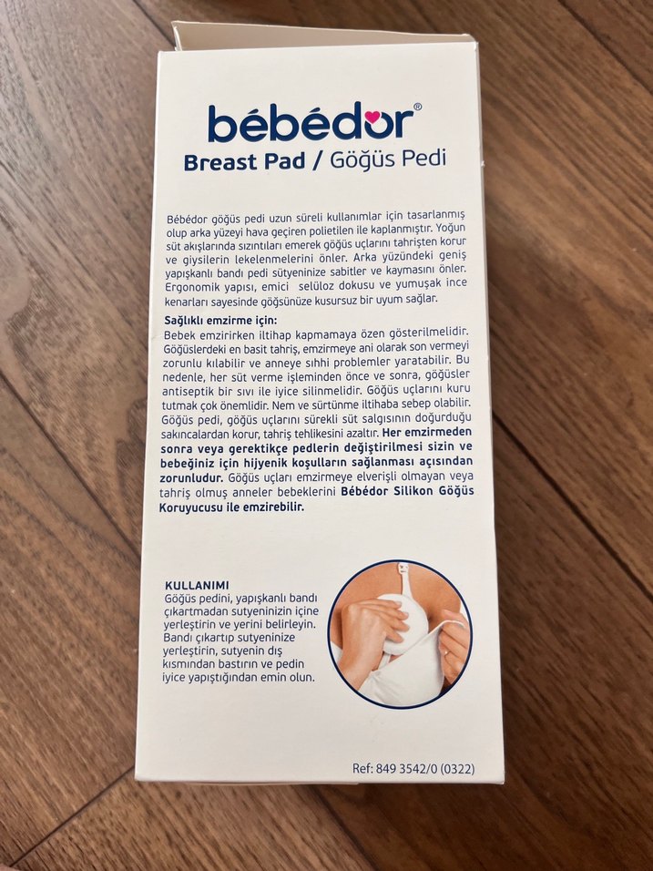 Bebedor Göğüs Pedi 40'lı Beyaz - Görsel 3