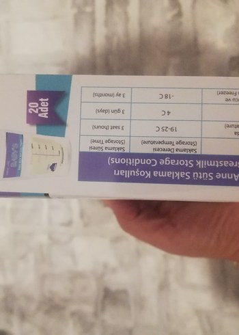 Dermolife Bebek Sütü Saklama Poşeti Mavi - Görsel 2