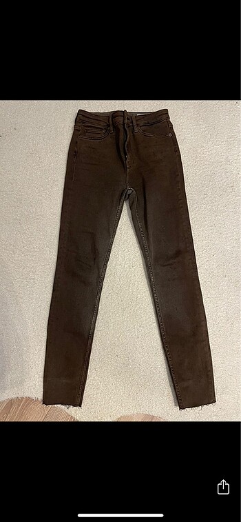 Zara Kahverengi Skinny Jean