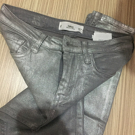 Mango MANGO LAME PANTALON