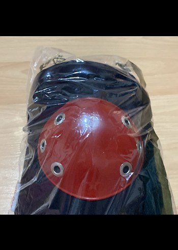 Siyah Biker Diz Koruyucu Kayışlı - Görsel 3