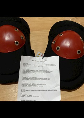 Siyah Biker Diz Koruyucu Kayışlı - Görsel 6