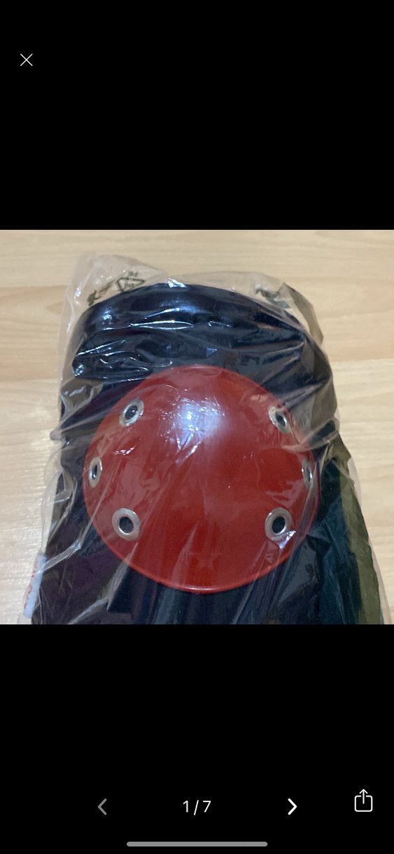 Siyah Biker Diz Koruyucu Kayışlı - Görsel 3