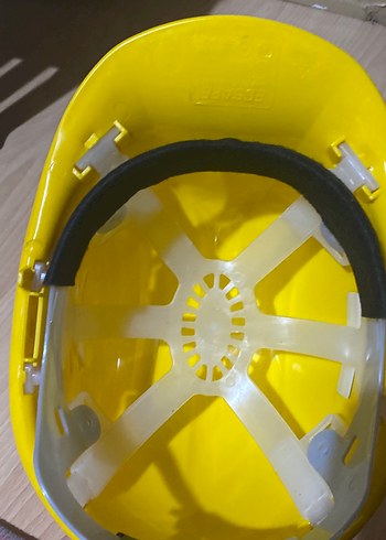 Sarı Plastik baret Kaskı ile  iş gözlüğü - Görsel 6