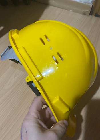 Sarı Plastik baret Kaskı ile  iş gözlüğü - Görsel 2