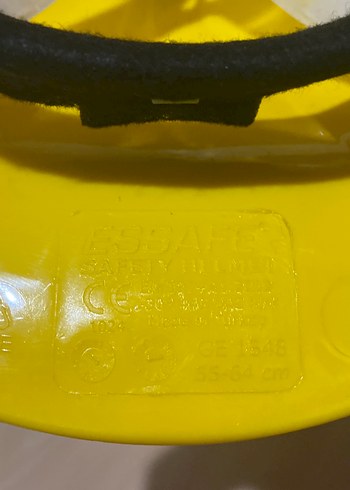 Sarı Plastik baret Kaskı ile  iş gözlüğü - Görsel 7