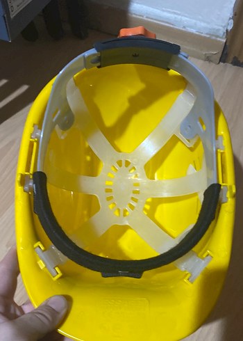 Sarı Plastik baret Kaskı ile  iş gözlüğü - Görsel 3