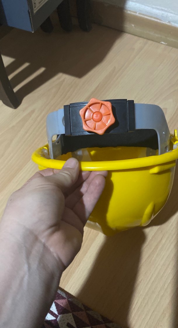 Sarı Plastik baret Kaskı ile  iş gözlüğü - Görsel 4