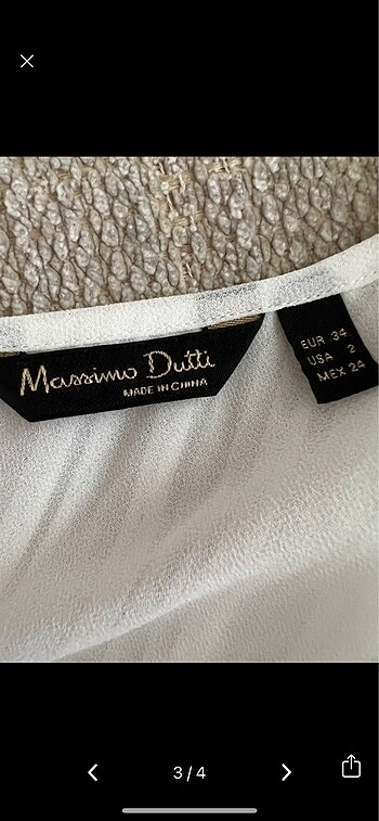 xs Beden Massimo dutti bluz