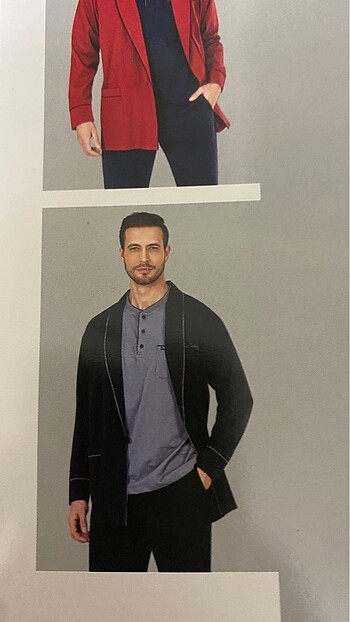 l Beden gri Renk Erkek 3?lü Pijama Takımı