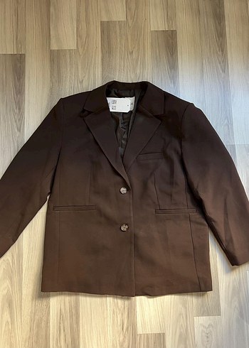 Kahverengi Blazer Ceket - Görsel 4