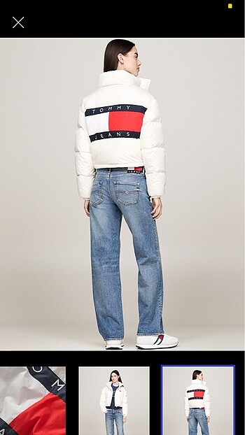 xs Beden beyaz Renk Tommy beyaz mont