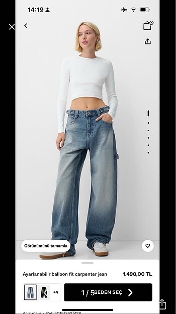 Bershka baggy pantalon