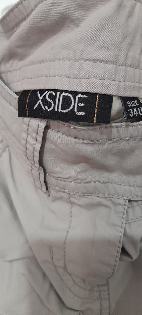 Gri Uzun Rahat Kesim Keten Etek - Görsel 2