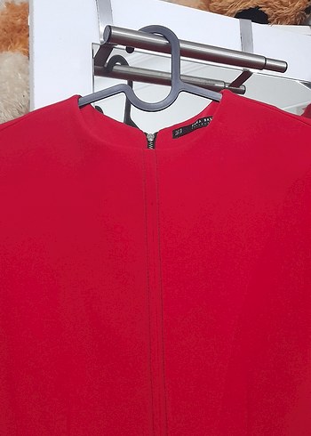 Kırmızı Kemerli Uzun Abiye Elbise - Görsel 2