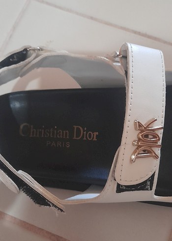 Beyaz Kadın Dolgu Topuklu Tokalı Sandalet - Görsel 5