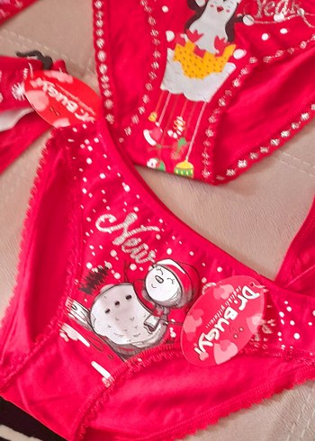 Renkli Desenli Mini Kadın Külot - Görsel 3