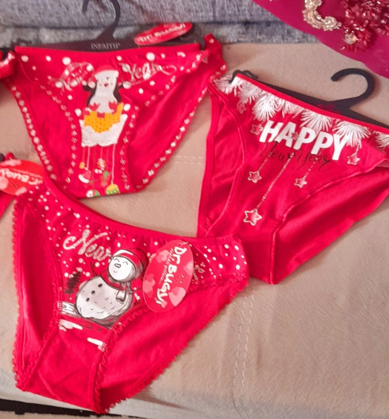 Renkli Desenli Mini Kadın Külot - Görsel 2