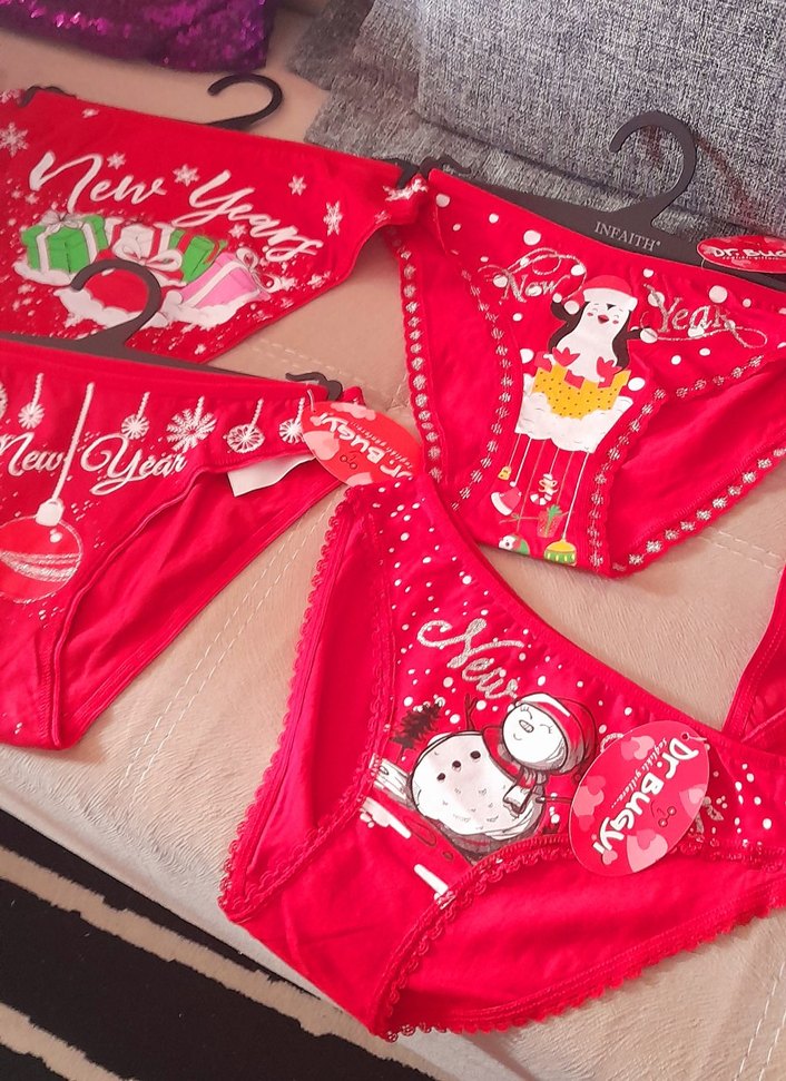 Renkli Desenli Mini Kadın Külot - Görsel 4