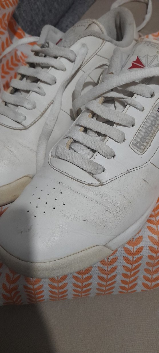 Kadın Beyaz Spor Ayakkabı Wedge Topuklu Velcro - Görsel 5