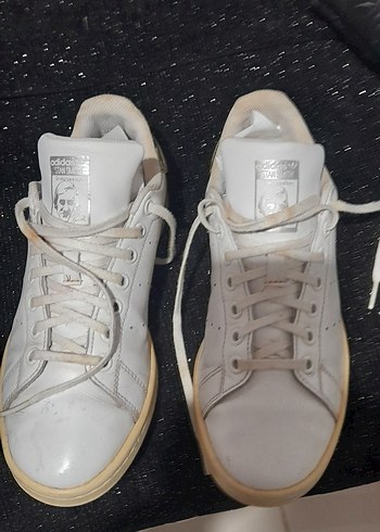 Beyaz Parlak Stiletto Topuklu Sneakers Stan Smith adidas - Görsel 3