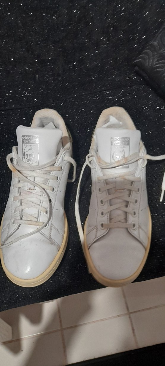 Beyaz Parlak Stiletto Topuklu Sneakers Stan Smith adidas - Görsel 3