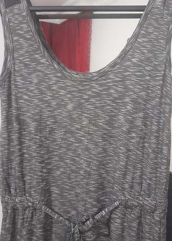 Gri Uzun  Günlük Elbise - Görsel 2