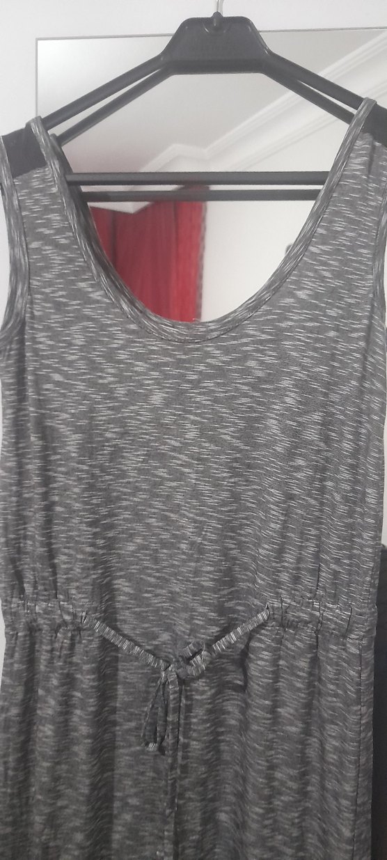 Gri Uzun  Günlük Elbise - Görsel 2