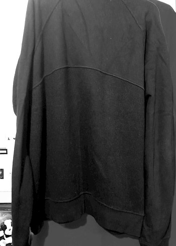 Siyah Fermuarlı Erkek Polar Sweatshirt xl beden - Görsel 4