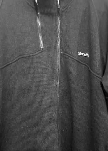 Siyah Fermuarlı Erkek Polar Sweatshirt xl beden - Görsel 3