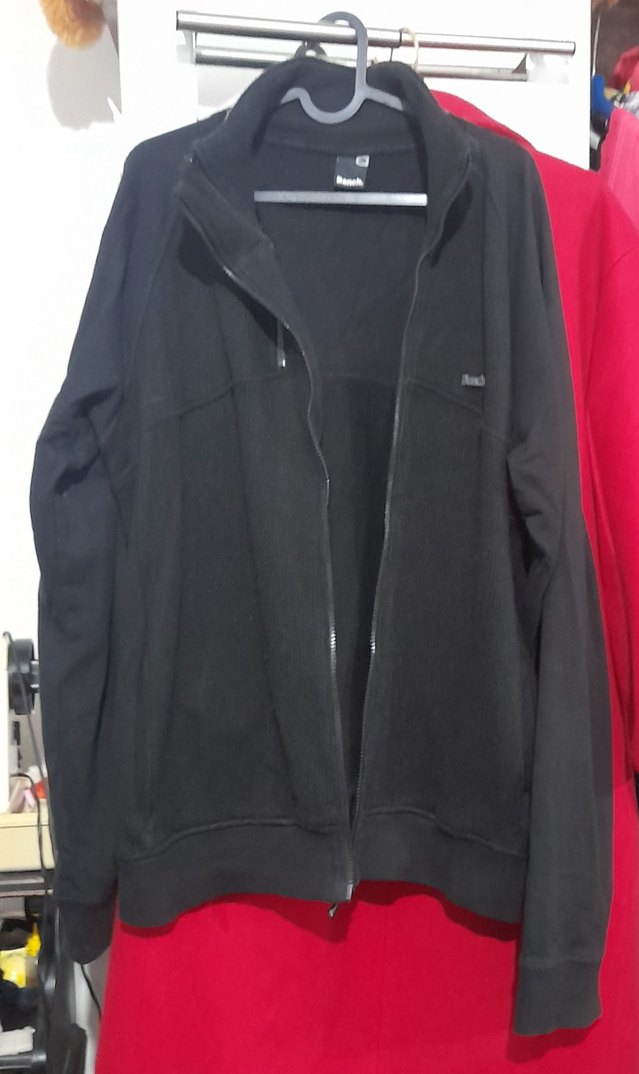 Siyah Fermuarlı Erkek Polar Sweatshirt xl beden - Görsel 2