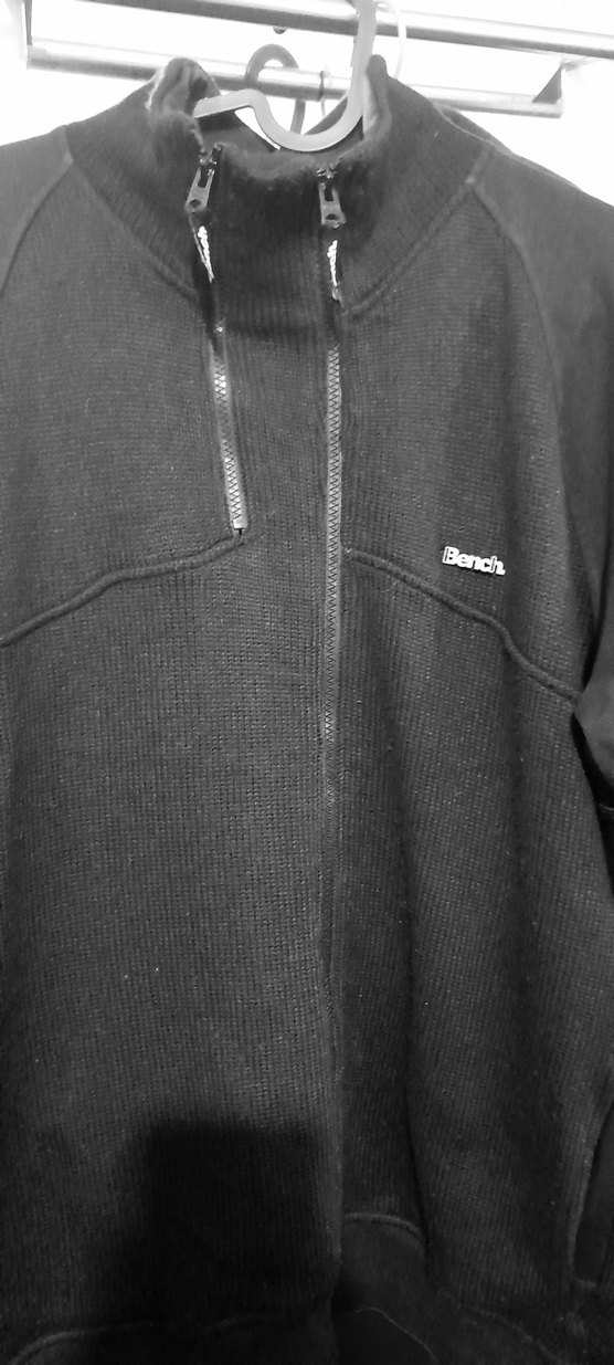 Siyah Fermuarlı Erkek Polar Sweatshirt xl beden - Görsel 3