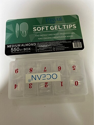 Nail art soft gel tıps