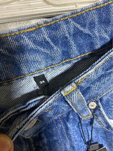 34 Beden mavi Renk Trendyol kadın jeans 34 yüksek bel