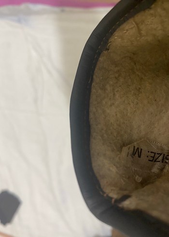 Kahverengi Süet Eldiveni, M (deri) - Görsel 5