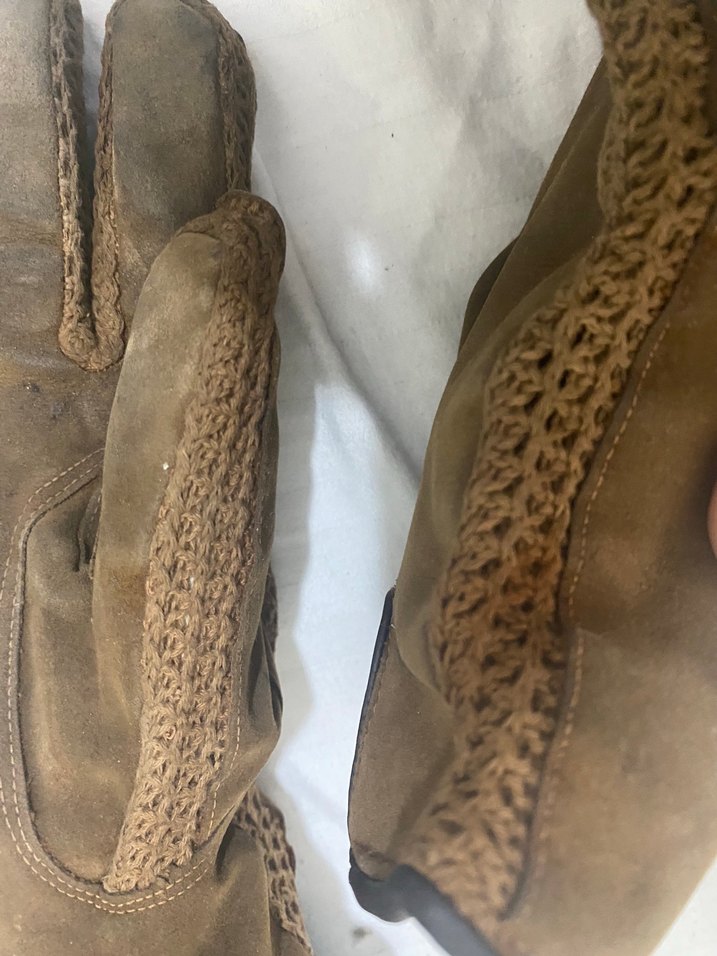 Kahverengi Süet Eldiveni, M (deri) - Görsel 4