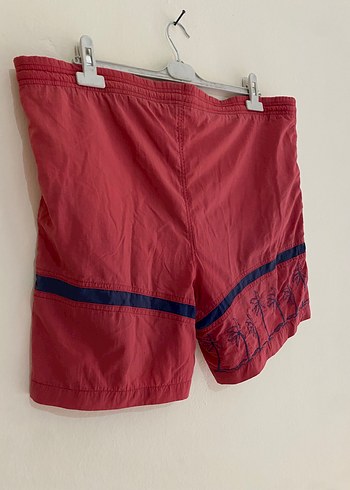REEM 38Fermuarlı Kırmızı Mini Erkek Yüzme Şortu - Görsel 5