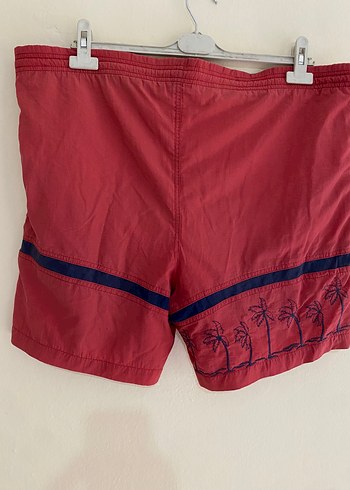 REEM 38Fermuarlı Kırmızı Mini Erkek Yüzme Şortu - Görsel 6