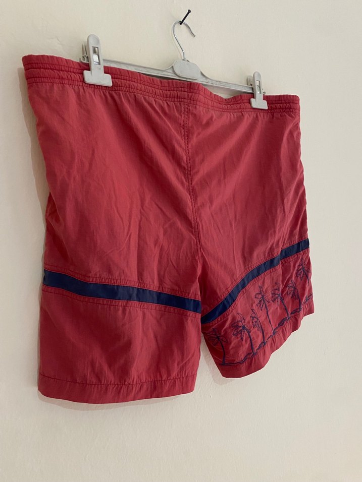 REEM 38Fermuarlı Kırmızı Mini Erkek Yüzme Şortu - Görsel 5