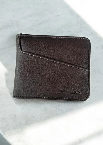 Parlak Kahverengi Minimalist Erkek Cüzdanı - Görsel 2