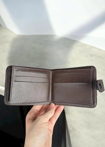 Parlak Kahverengi Minimalist Erkek Cüzdanı - Görsel 3
