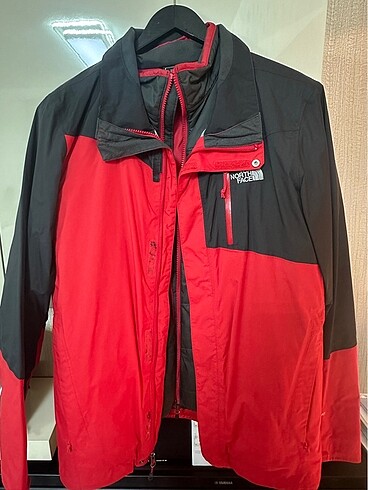 North face çift kat mont