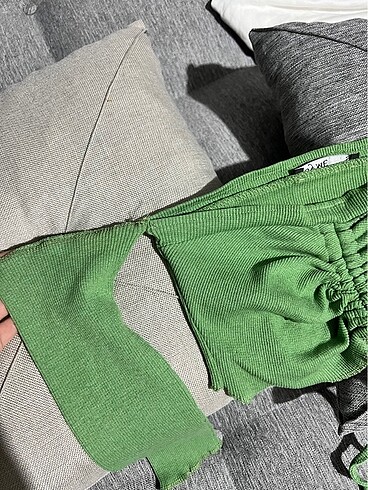 s Beden yeşil Renk kollu crop