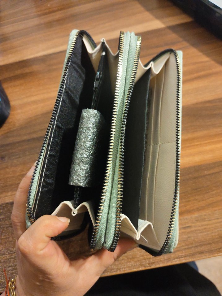 David Polo yeşil Fermuarlı Kadın Cüzdanı - Görsel 2