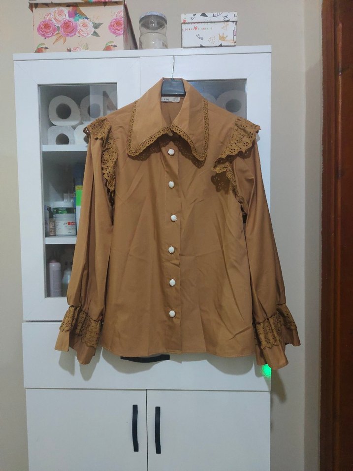 ESQ Marka kolları fırfırlı gömlek - Görsel 2