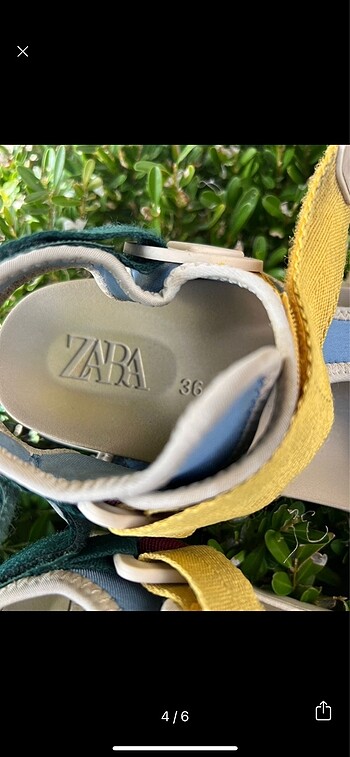 36 Beden çeşitli Renk ZARA SANDALET 36