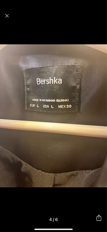 Bershka BERSHKA DERİ MONT CEKET L
