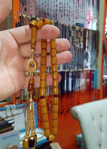 sıkma kehribar tesbih
