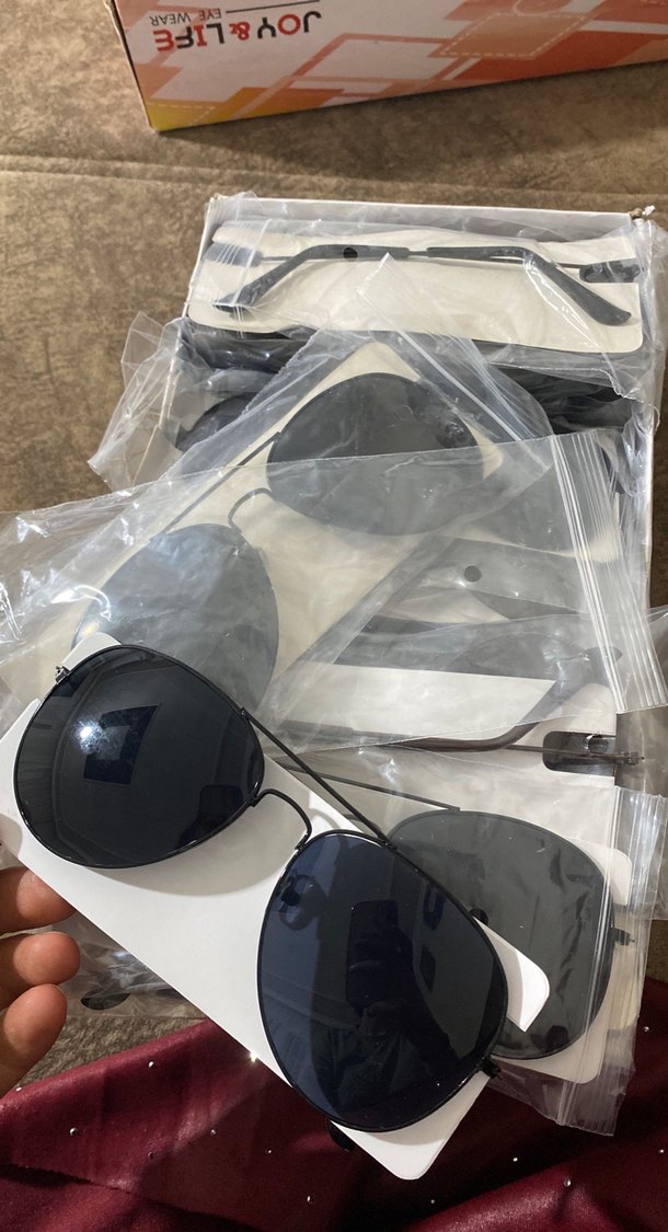 Siyah ve kahve rengi bay bayan  Parlak gözlük - Görsel 3